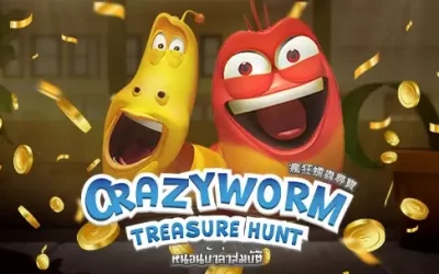 สล็อตเกม CRAZYWORM หนอนบ้าล่าสมบัติจากค่าย amb